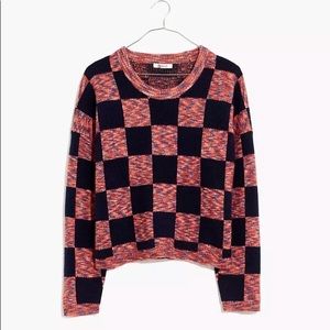 Madewell Checkered Pullover Sweater